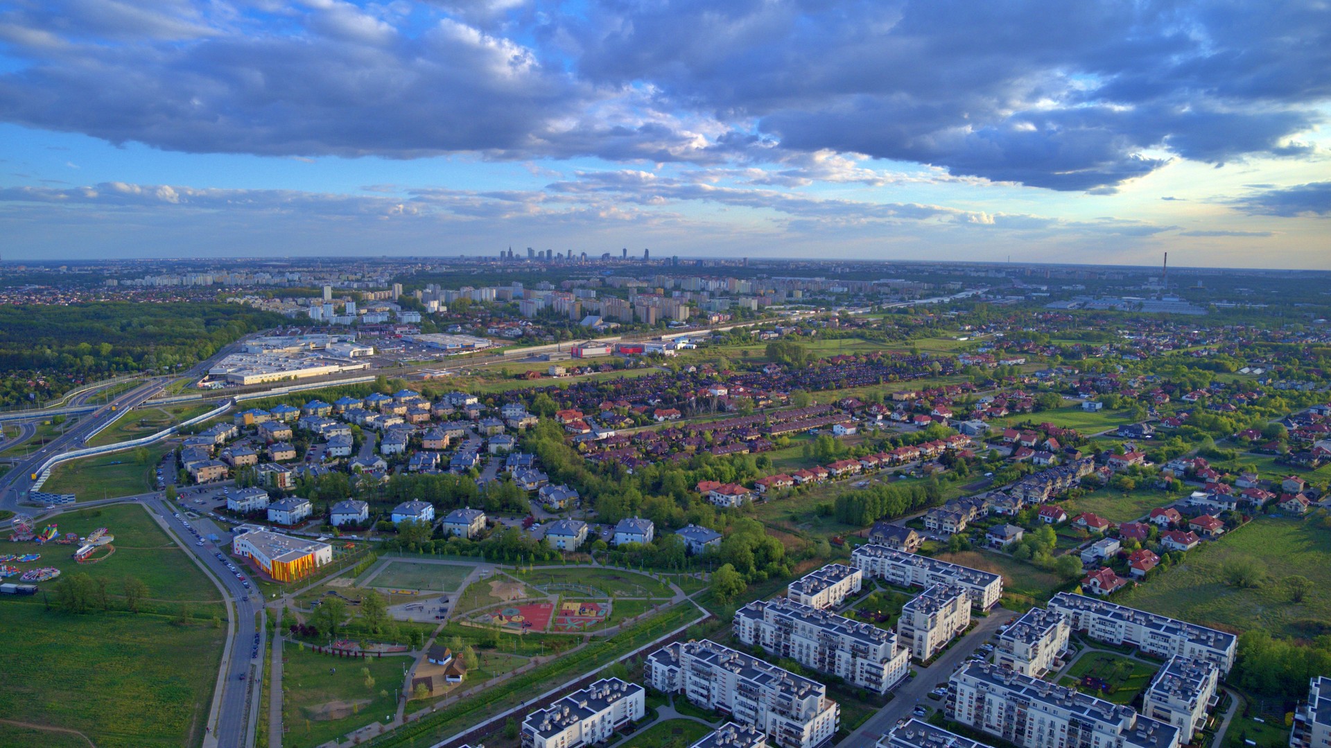 Warsaw from Białołęka